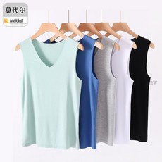 男士莫代爾背心，無痕大碼，打底健身運動夏季內衣