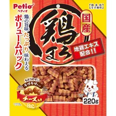 Petio 雞肉地瓜鋸齒造型犬用零食 220g，國產雞肉添加地雞萃取精華，軟嫩易嚼，全犬種適用, 雞肉起司【波浪型】, 220g, 1個
