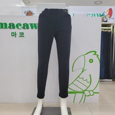 마코 모다남양주 여성 허리 밴드 융털 슬림핏바지 MNW4YP91_GN
