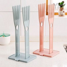 고무장갑건조대 블루 고무장갑거치대