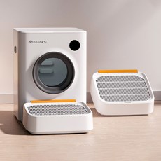 코코시루 고양이 화장실 모래 스텝 발판 계단 W9CLB021, 1개, 화이트