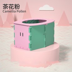 兒童車載摺疊便攜小馬桶 寶寶座便器, 綠粉拼色:1個