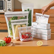 가정용 이중지 도톰 대용량 슬라이딩 지퍼백 다목적냉장용 지퍼백, 혼합, 1세트, 85개입