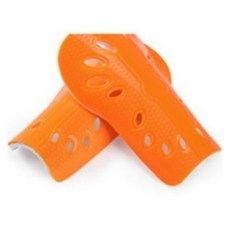 SOCCER SOUL WELL.TAIWAN 發票-(買10 1)中小童專業運動護脛GA(拆帶便利)足球護脛直排輪護脛, 橘色, 1個