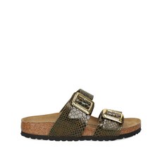 버켄스탁 스네이크 스킨 버클 샌들