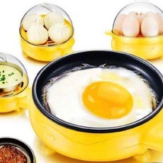 전기 후라이팬 미니 그릴 에그팬 오믈렛팬 기숙사 (노랑) 프라이팬 + 나무주걱, A. (노랑) 프라이팬 + 나무주걱