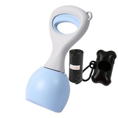 精選優品 撿便器 拾便器 折疊拾便器 拾便袋 剷屎神器 便攜折疊狗狗拾便器外出遛狗不臟手撿便器狗屎夾子家用剷屎, 28CM天空藍（套餐一）, 1個