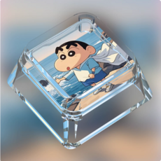 짱구는 못말려 투명 그림 기계식 키보드 키캡, 1개, A6