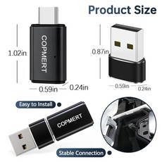 COPMERT 바이패스 오토바이 무선 CarPlay 블루투스 어댑터 2025 스트리트 글라이드 액세서리 패스스루 USB-C 충전 포트 포함, COPMERT 바이패스 오토바이 무선 CarPlay 블