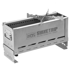 ShineTrip 山趣 不鏽鋼炭火烤架 ST-05, 01 漸變黑暗, 1個