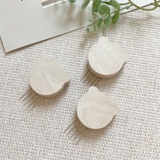 뚜뚜아트 원목 우드 꼭꼬핀 나무 벽걸이 후크 3p, 곰돌이 세트, 1세트