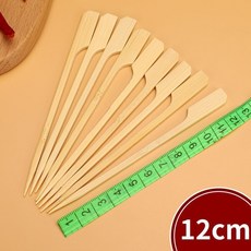 迷你糖葫蘆竹簽 關東煮串簽 水果簽 串麻辣燙簽, 1個, 12釐米一包100根 穿2個山楂 ,迷你糖葫蘆竹簽簽
