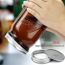 美式 棕色避光梅森密封罐, 1個, 棕色避光 947ml兩隻裝32oz 一體