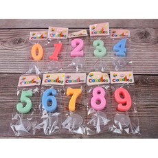 芊宸301.2 數字造型生日蠟燭組 (0-9數字/問號蠟燭可選) 附底座 生日派對蛋糕裝飾, 1個, 盒裝數字1(請以25倍數下單)