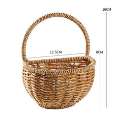 可開發票 臟衣簍 臟衣服收納筐 家用壁掛洗衣籃子衛生間浴室放衣服編織臟衣籃, 加小號 半圓短掛手