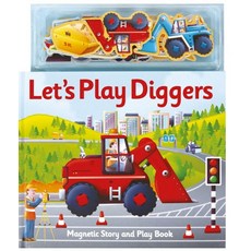 Magnetic Let's Play Diggers:마그넷 플레이북, Magnetic Let's Play Diggers, Alfie Clover(저), Gemini Books