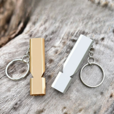 戶外求生哨 口哨 哨子 防狼 多功能緊急求援哨子 鋁合金雙孔高頻哨 單孔鋁合金哨小款大款便攜設計 三孔高音塑膠哨 四合一, 1個, 金色-哨子, 金色