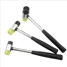 부드러운 플라스틱 양면 고무망치 (보석 가죽 공예 목공 및 바닥재 설치 기타용), 03 Black 3Pcs
