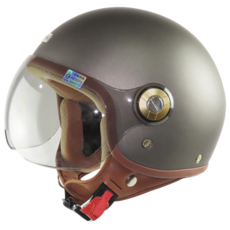 【NINJA】醺砂飛行帽 飛行帽 gogoro帽 消光 霧面 半罩 3/4罩 軟耳邊 安全帽, 隕石灰