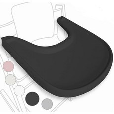 Stokke Tripp Trapp 의자와 호환되는 하이 체어 트레이 - 매트 더스티 핑크 - 흡착 플레이트 기능 없음 - 인체 공학적 곡선 디자인 - BPA 프리 쉬운 조립, 블랙
