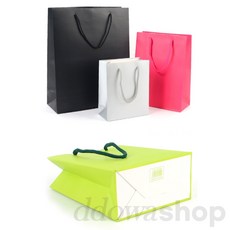 또와상회 9색깔 기본 무지 쇼핑백 봉투, 소 - 라이트블루