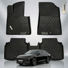 티오피 TPE 자동차 매트 발판 카매트, 01_현대, 그랜져 하이브리드 2륜 2022~ 블랙