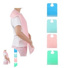 방수 노인용 턱받이 간병용 성인용 턱받이 식사용 환자 방수 노인용 턱받이, 80CM 색상랜덤