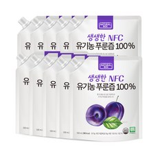 내추럴박스 유기농 푸룬즙 NFC 착즙주스, 10개, 500ml