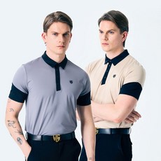 [헨리스튜어트] 골프 남성용 밸런스 라인 폴로 반팔 티셔츠 컬러 택1