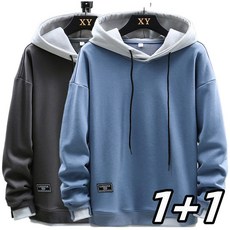 1 + 1 남성티셔츠 긴팔티 맨투맨 티 후드티 캐주얼 IWH6280 40