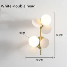 LED 벽 조명 야외 방수 모던 북유럽 스타일 실내 램프 베란다 정원 AC90-260V 2W 개, 01 Cool White(5500-7000K), 01 2W Waterproof, 02 White Body