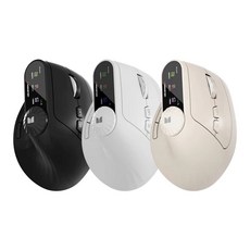 MONSTER 人體工學垂直滑鼠 無線滑鼠 舒適握感 減輕手腕壓力 多色可選, 黑色, M2 MAX