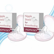 Momcozy 맘코지 모유 수유 가리개 접촉식 니플 쉴드 100 식품 등급 실리콘 BPABPS 무첨가 휴대 케이스 포함 17mm 곤란 시 유용 M2 2개