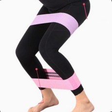 힙밴드 탄력고무 하체근력 운동기구 엉덩이 허벅지 스쿼트, 1개, 몽땅 3종세트-DM218