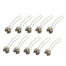 10팩 MR16 세라믹 소켓 할로겐 전구에 미니 바이핀 램프 홀더 베이스 커넥터 호환 MR11G53G4G5