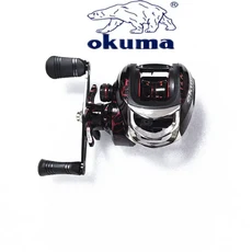 새로운 OKUMA 낚시 릴 7.1:1 기어비 미끼 던지기 10KG 최대 저항 18+1BBFishing Wheel, 오른손, 02 빨간색