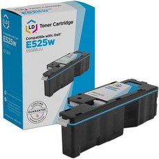 LD 제품 호환 토너 카트리지 교체용 593BBJU H5WFX Dell E525W 청록색 다기능 E525 525w 프린터용 E525w와 호환됨, LD 제품 호환 토너 카트리지 교체용 593BBJU H