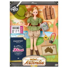 미미 월드 호주에서 미미 인형, 혼합색상, 1개