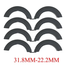 4/8X 자전거 핸들바 실리콘 가스켓 컴퓨터 마운트 익스텐더 와셔 31.8에서 25.4/22.2 핸들바 가스켓 어댑터, 02 31.8MM-22.2MM