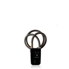 Xlock 防盜APP電子鎖 高強度鋼纜 警報系統, 黑色, 1個