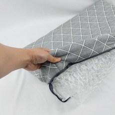 기능성 젖병소재 3D 사계절 경추 베개 쿨링, 그레이, 1개