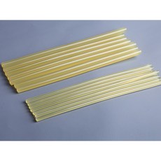 黃色透明高黏度熱熔膠條 直徑7mm 直徑11mm 長約270mm, 1個, 7mm-5根（適用本店20W膠槍）