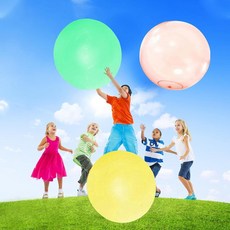 3피스 자이언트 버블 볼 워터 풍선 거대한 공기 주입식 비치 야드 게임 부드러운 고무 야외 실내 파티 정원 수영장용