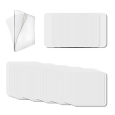 30장 대용량 접착흔적없는 실리콘 양면테이프 사각테이프 클리어겔