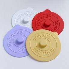 머그컵 보온뚜껑 실리콘 원형 컵덮개 컵커버s.k, 연보라