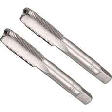 수공 나사 절단 탭 M8 x 0.75 나사 미터릭 합금 공구 강철 나사 태핑 테이퍼 하단 탭 (용도: 작은 나사 수리용) 1쌍, 1
