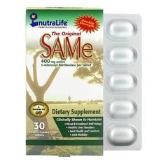 뉴트라라이프 오리지널 SAMe 400mg 장용성 코팅 정제 30정, 120g, 1개