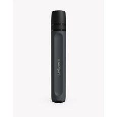 山道具屋 LifeStraw Peak 生命吸管 高速濾水器 野外淨水/過濾吸管 登山露營防災飲水必備, 1個, 頂峰黑色(升級款)