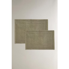 ZARA 코튼 욕실 발매트 - 카키-지중해 9599/015/533, 50 x 70 cm