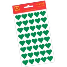 돈스텔 다꾸스티커 하트스티커 7매 녹색